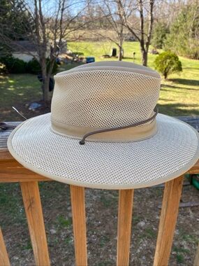 NEW Henschel Hat Company Original Aussie Breezer Hat - KHAKI- MADE IN THE USA L